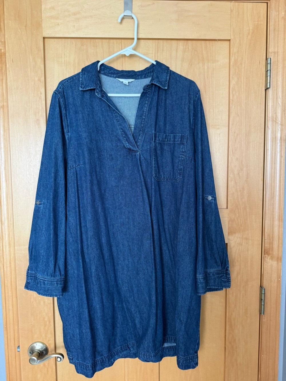 Time and Tru Indigo Chambray Shirt dress